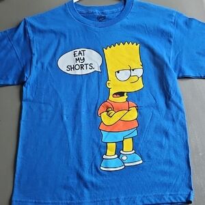 Blue Kids T-Shirt with Cartoon Print